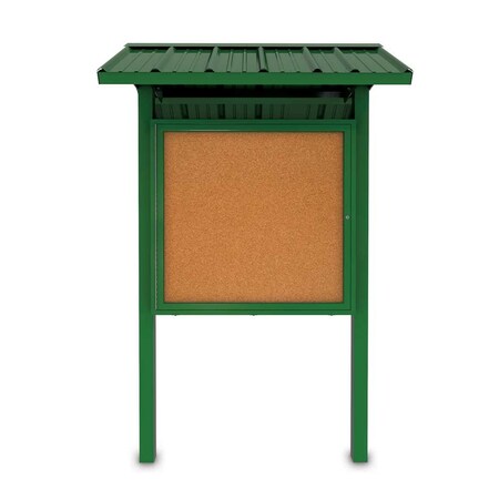 United Visual Products Corkboard, Fabric, 3 Door, Satin/Blu, 96x48" UV308-SATIN-BLSPRU